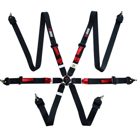 RRS R6 LIGHT EVO Sicherheitsgurte - HANS FIA Ultralight - 6-Punkt 2/2&quot;
