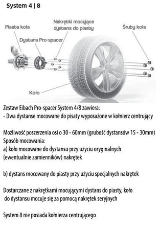 Dystanse Eibach Pro-Spacer Mitsubishi L200 (KB_T, KA_T) 01.04-