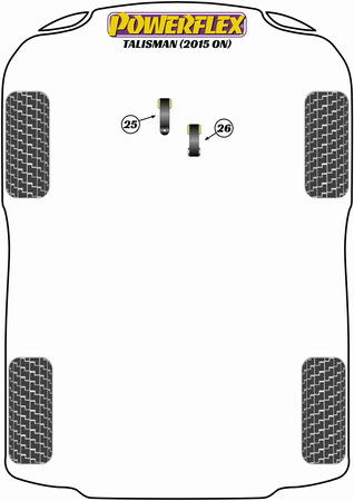 PowerAlign Wheel Mounting Guide Pin Powerflex Polyurethane Bush Road Series Renault Talisman (2015 on) PF99-512-15