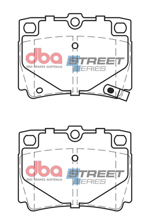 Bremsbeläge hinten DBA Brake Pads Street Series Ceramic - DB1390SS MITSUBISHI Challenger Shogun Sport