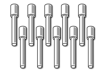 Haltech műanyag AMP Conn vízszigetelő / vakcsapok csak - HT-030052