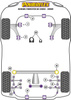 Zestaw śrub regulacji kąta pochylenia PowerAlign (14mm) Powerflex road+black Subaru Forester & Forester SG (2002 - 2008) PFA100-14
