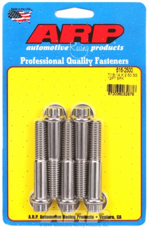 ARP "7/16""-14 X 2.500 12pt SS bolts" (5pcs)