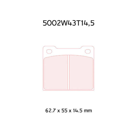 Carbone Lorraine RC6 brake pads - Lotus Super Seven  (64-73)