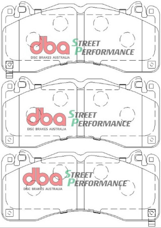 Klocki hamulcowe przednie DBA Brake Pads Street Performance Hawk HB805x.615 - DB9021SP FORD Mustang 6th Generation