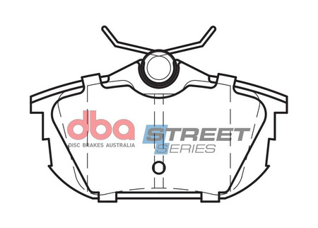 Brake Pads Street Series Ceramic rear - DB1382SS MITSUBISHI Carisma Colt Spacestar PROTON Malaysia and Philippines Waja Impian SMART Forfour W454 Brabus VOLVO S40 T4 V40 Mk1