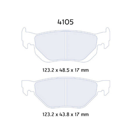 Stabdžių kaladėlės Carbone Lorraine RC6 - BMW E87 1,8-2,0 (05-)