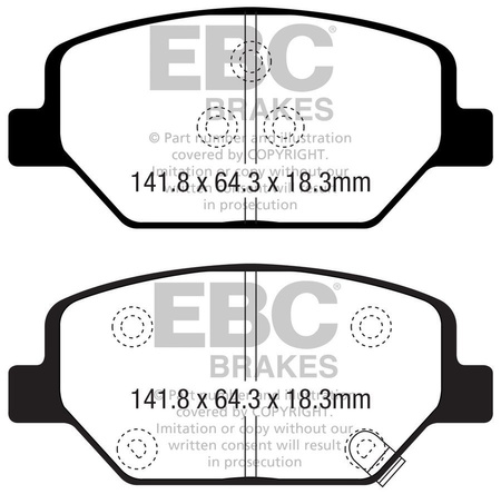 DPX2351 - Zestaw klocków hamulcowych seria ULTIMAX2 EBC Brakes