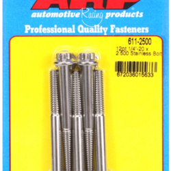 ARP "1/4""-20 x 2.500 12pt SS bolts" (5pcs)