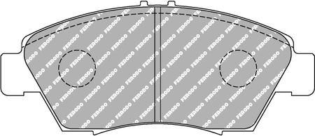 Klock hamulcowe Ferodo Racing DS3000 przednie FCP776R AUDI Coupe HONDA Civic Civic CRX IV V CIVIC V Coupe EJ Hatchback EG Saloon EG EH,