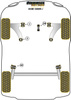Przednia tuleja przedniego wahacza  Powerflex Black Series Nissan Cube (2009 on ) PFF60-901BLK
