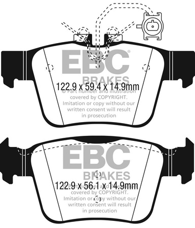 DPX2315 - Zestaw klocków hamulcowych seria ULTIMAX2 EBC Brakes