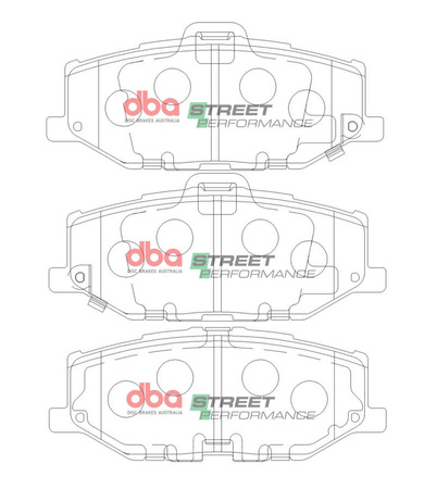 Vordere DBA-Bremsbeläge Street Performance – DB15100SP