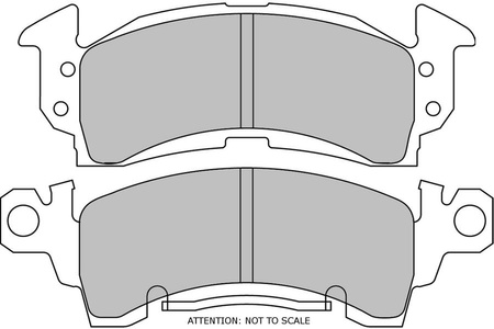 Ferodo Racing DS2500 brake pad front FRP3057H BUICK Century Electra Le Sabre Riviera CADILLAC Brougham Commercial Deville Eldorado Fleetwood CHEVROLET  Camaro Caprice Chevy 2 Discayne Impala Monte Carlo JEEP Cherokee Comanche Grand Wrangler Wagoneer,