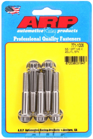 ARP M8 x 1.25 x 45 12pt SS bolts (5pcs)