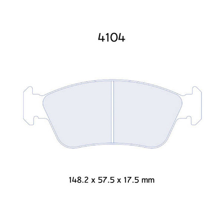 Carbone Lorraine RC6 brake pads - BMW E36 316-328i inkl. Compact (94-00)