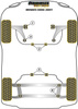 Tylna tuleja drążka stabilizatora Powerflex Black Series Ford Mondeo Models & Mondeo MK3 (2000 - 2007) PFR19-1316-20BLK