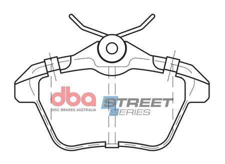Bremsbeläge hinten DBA Brake Pads Street Series Ceramic - DB2038SS ALFA ROMEO 156 166 LANCIA Kappa