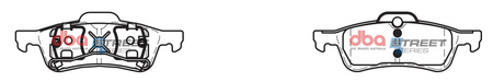 DBA Brake Pads Utcai sorozat hátsó fékbetétek Kerámia - DB1501SS