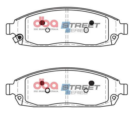 DBA Brake Pads Utcai sorozat első fékbetétek Kerámia - DB2333SS JEEP Commander Grand Cherokee