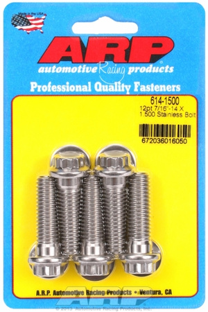 Śruby ARP "7/16""-14 X 1.500 12pt 1/2 wrenching SS bolts" (5pcs)