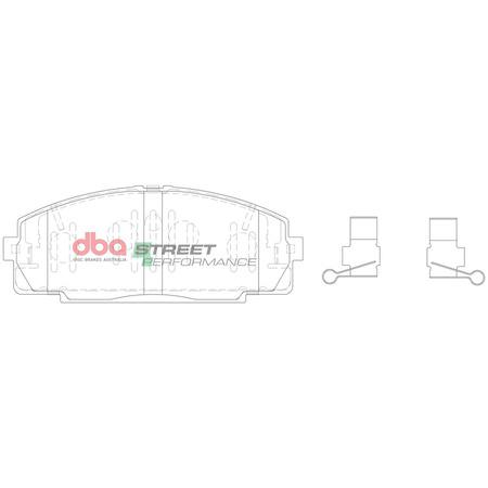 Brake Pads Street Performance front - DB1328SP TOYOTA Dyna 300 350 Granvia Hi-Ace Power Van Compact LH102 LH112 LH61 LXH12 RCH12 RCH22 RZH113 YH61