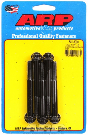 Śruby ARP "5/16""-18 x 3.000 12pt black oxide bolts" (5pcs)