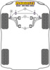 Front Arm Rear Bush Powerflex Polyurethane Bush Road Series Mercedes-Benz 190 W201 (1982 - 1993) PFF40-402