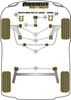 Tuleja mocowania tylnej belki Powerflex Black Series Ford Fiesta Models & Fiesta Mk6 inc ST (2002-2008) PFR19-1105BLK