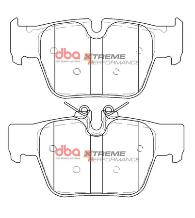 DBA fékbetétek Xtreme Performance hátsó fékbetétek - DB15128XP