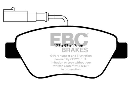 DP1384 -EBC Brakes ULTIMAX2 sorozatú fékbetét készlet