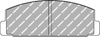Ferodo Racing DS2500 galinės stabdžių kaladėlės FCP372H MAZDA RX-7,