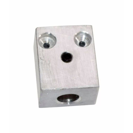 Aluminiumblock für zwei OBP-Gaszüge