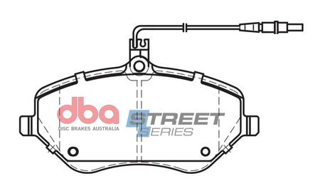 Brake Pads Street Series Ceramic front - DB2024SS CITROEN C5 C6 PEUGEOT 407 Coupe 607