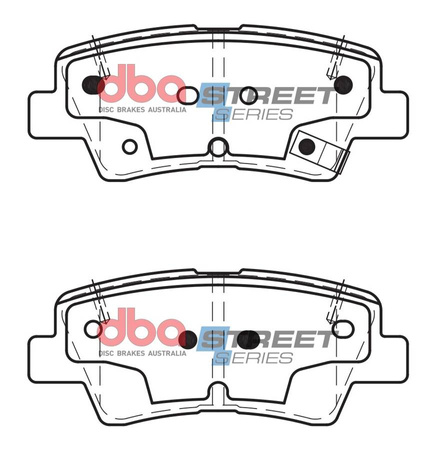 Bremsbeläge hinten DBA Brake Pads Street Series Ceramic - DB2076SS HYUNDAI Ioniq Veloster i-30 GD PD KIA Carens Cee'd JD Ceed CD Niro Optima TF Pro-Cee'd ProCeed Rio UB Soul EV Stonic XCeed