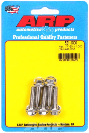 Śruby ARP "1/4""-20 x 1.000 hex SS bolts" (5pcs)