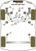 Tuleja mocowania przedniego stabilizatora 23mm Powerflex Black Series Volkswagen Bora Models & Bora A4 (AJ) (1999-2005)\Bora 2WD (1999 - 2005) PFF85-411-23BLK