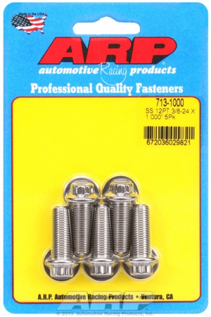 ARP "3/8""-24 x 1.000 12pt SS bolts" (5pcs)