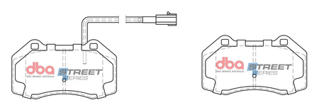 DBA Brake Pads Utcai sorozat első fékbetétek Kerámia - DB2386SS