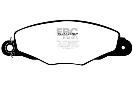 DP1188 - Zestaw klocków hamulcowych seria ULTIMAX2 EBC Brakes