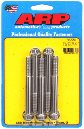 ARP "3/8""-24 x 3.250 12pt SS bolts" (5pcs)