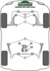 Front Wishbone Front Bush Powerflex Polyurethane Bush Heritage Collection Porsche 911 964 (1989 - 1994) PFF57-102H