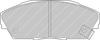 Ferodo Racing DS2500 Vorderradbremsbelag FCP748H ACURA Integra HONDA ACCORD III CA Aerodeck Coupe Legend Prelude