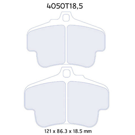 Carbone Lorraine RC8R brake pads - Porsche 996 GT3 MK1 (99-01)