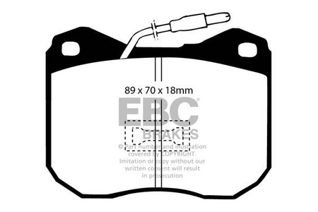 DP239 - Stabdžių trinkelių rinkinys ULTIMAX2 serija EBC Brakes