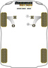 Front Arm Rear Bush Caster Offset  Powerflex Polyurethane Bush Black Series Mercedes-Benz Citan (2012 - 2021) PFF60-902GBLK