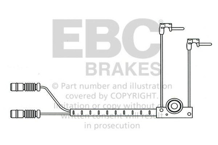 EFA112 - Bremsbelagverschleißsensor EBC Brakes