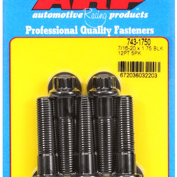 ARP "7/16""-20 x 1.750 12pt black oxide bolts" (5pcs)