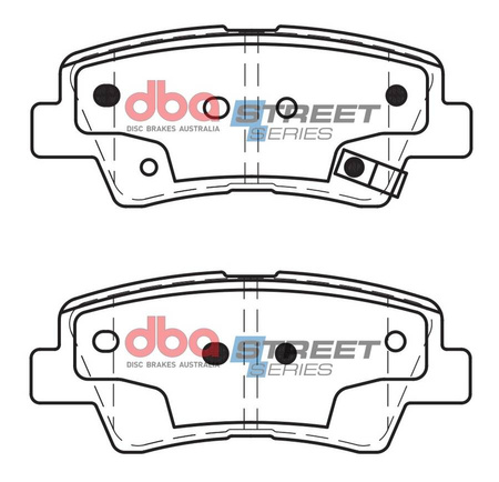 Klocki hamulcowe tylne DBA Brake Pads Street Series Ceramic - DB2088SS HYUNDAI Elantra Nexo Sonata Tucson Mk1 i-40 KIA Optima JF TF Sportswagon Soul SSANGYONG Korando Tivoli XLV