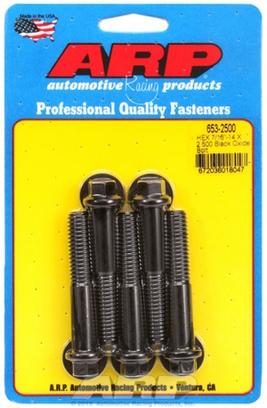 Śruby ARP "7/16""-14 X 2.500 hex black oxide bolts" (5pcs)